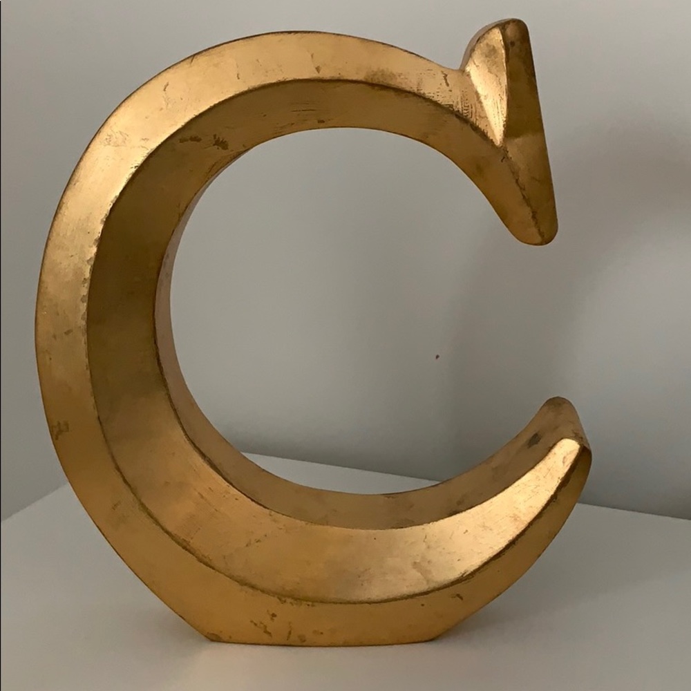 Letter C Home Decor Accent